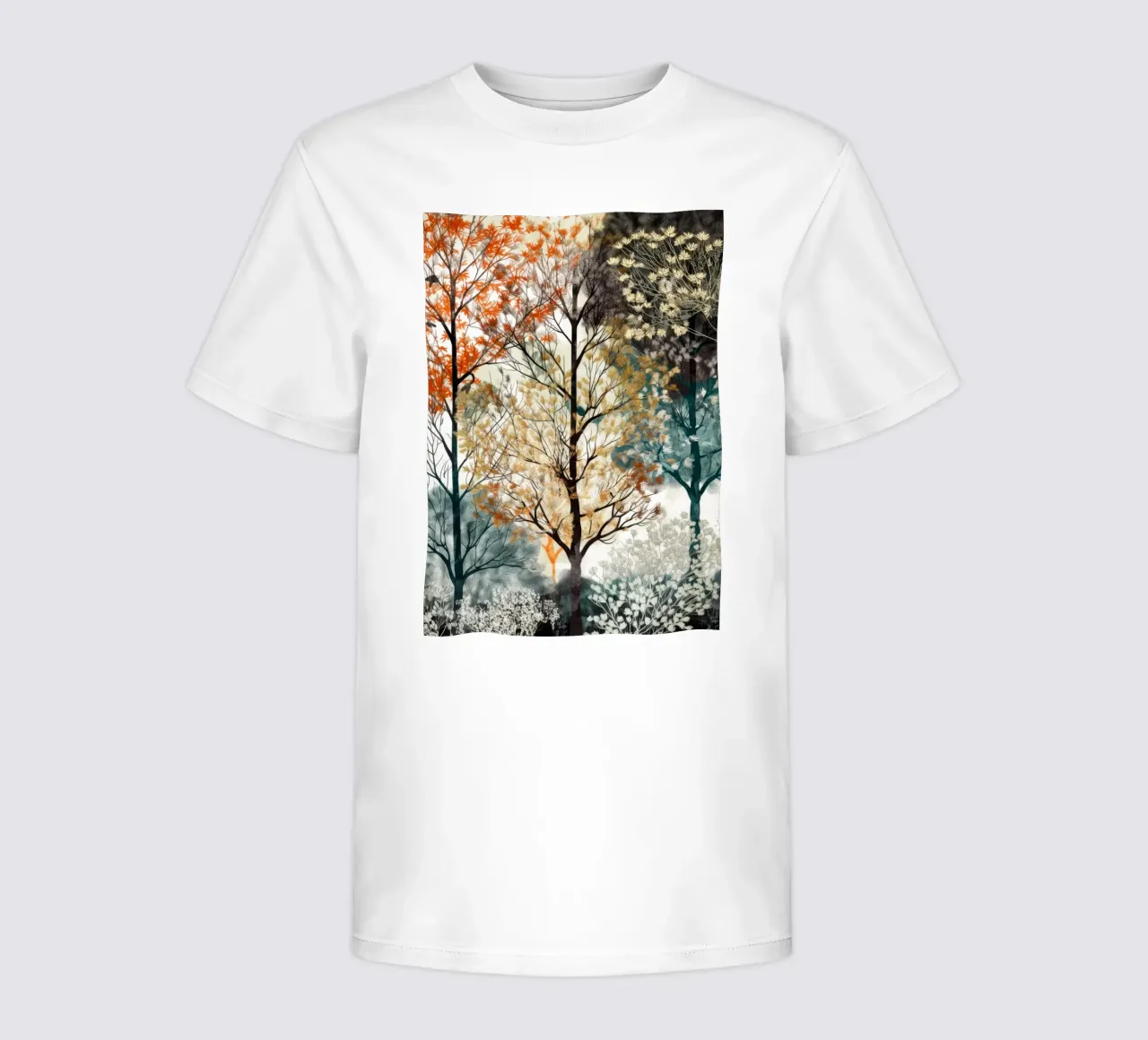 Alberi t-shirt bambini da Lionmixart