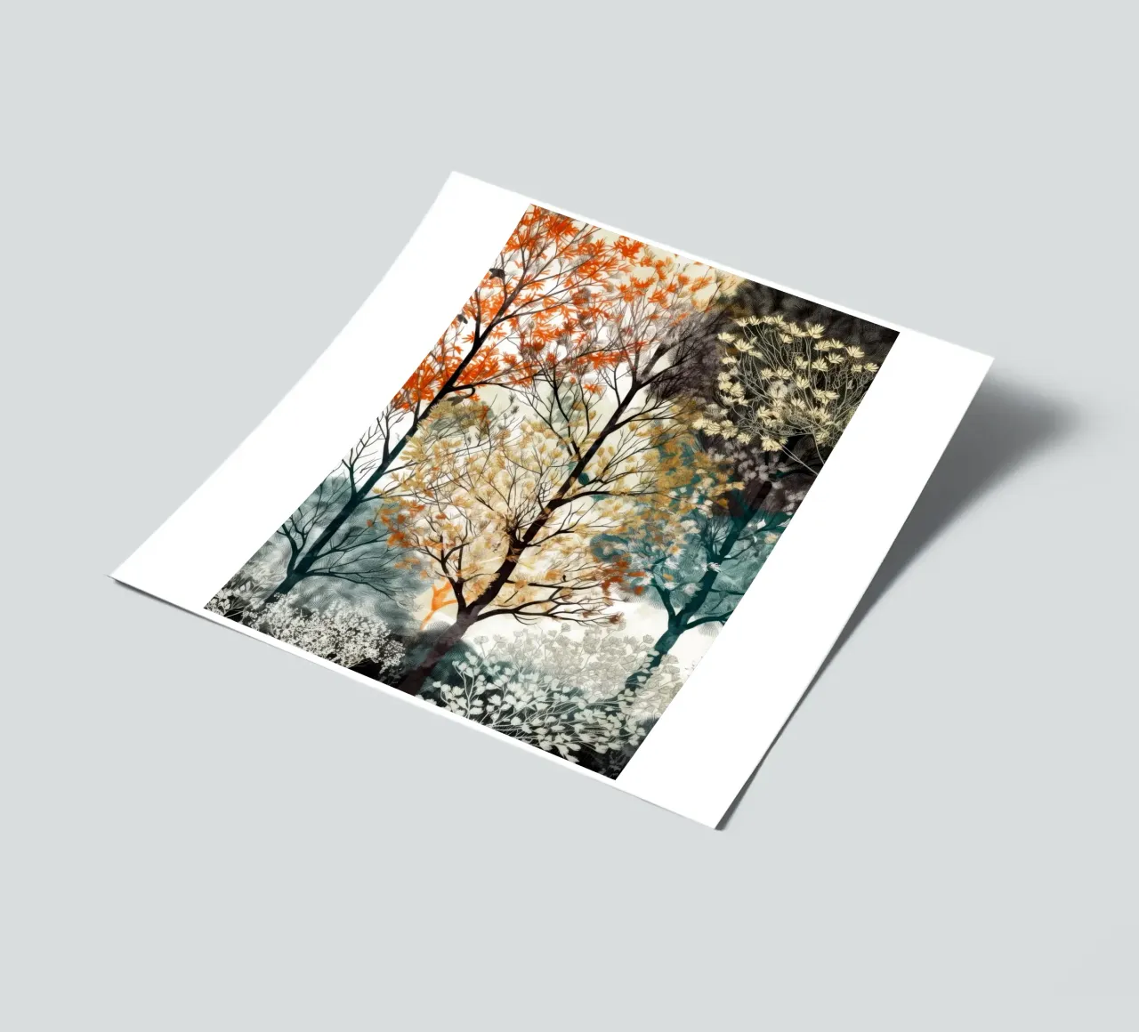 Trees sticker sheet by Lionmixart