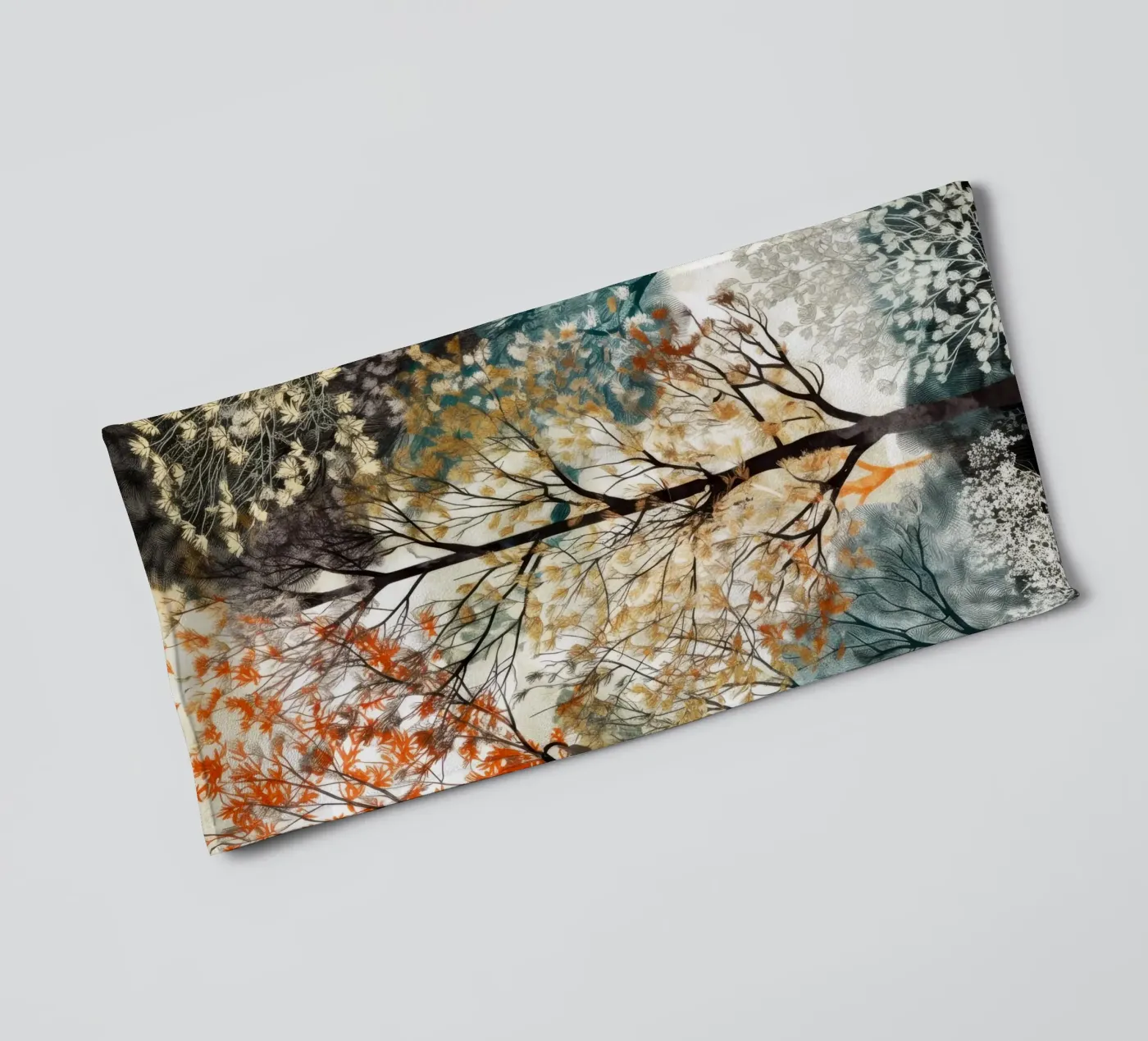 Trees badhanddoek van Lionmixart