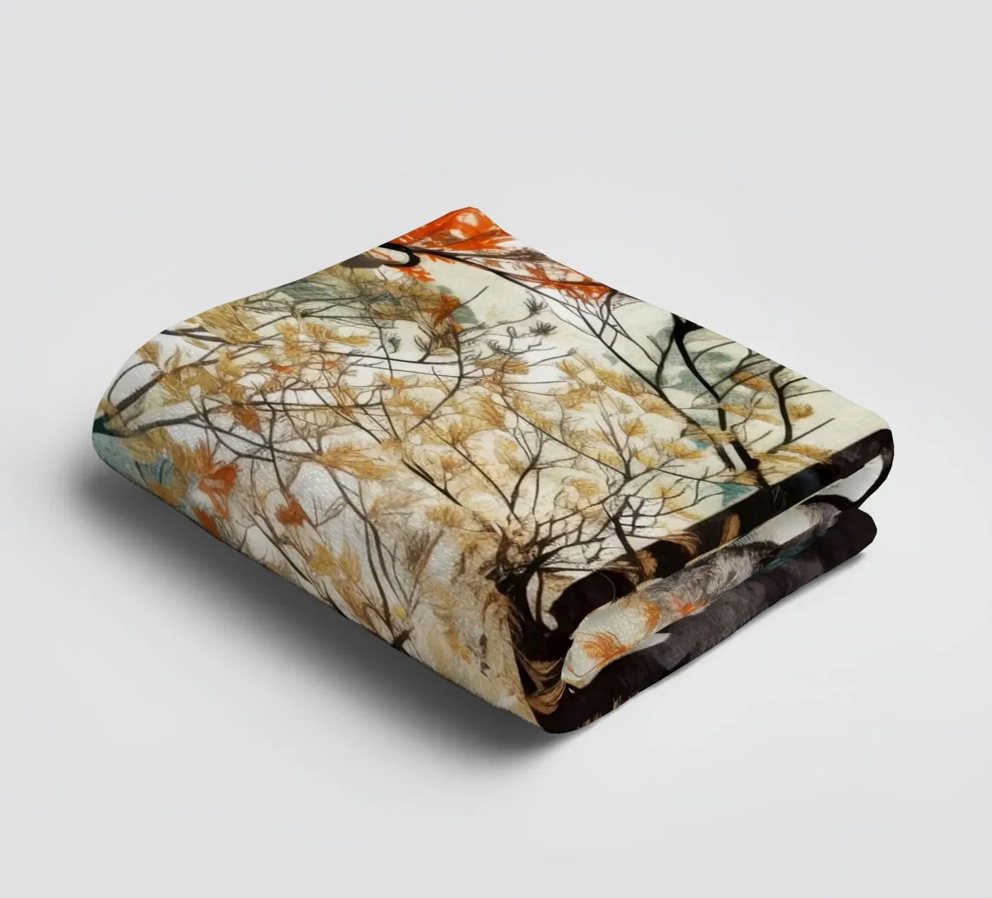 Trees towel by Lionmixart