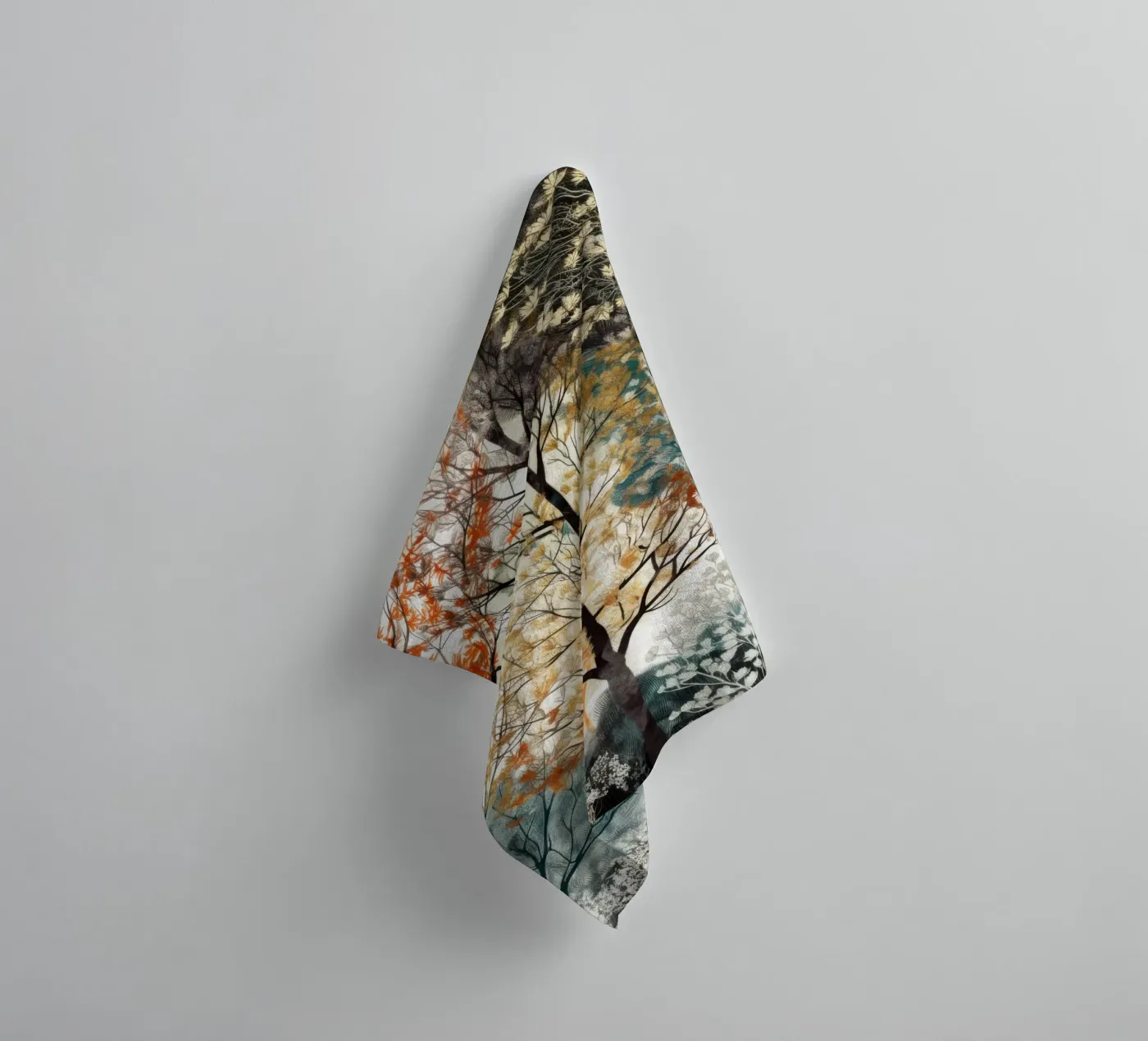 Trees badhanddoek van Lionmixart