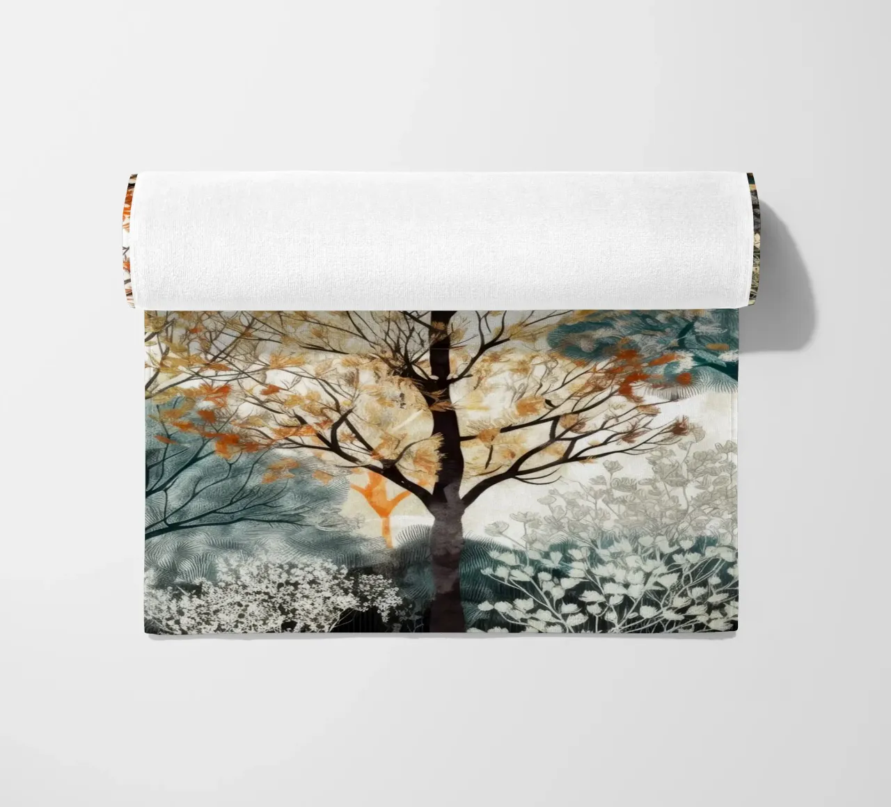 Trees strandhanddoek van Lionmixart