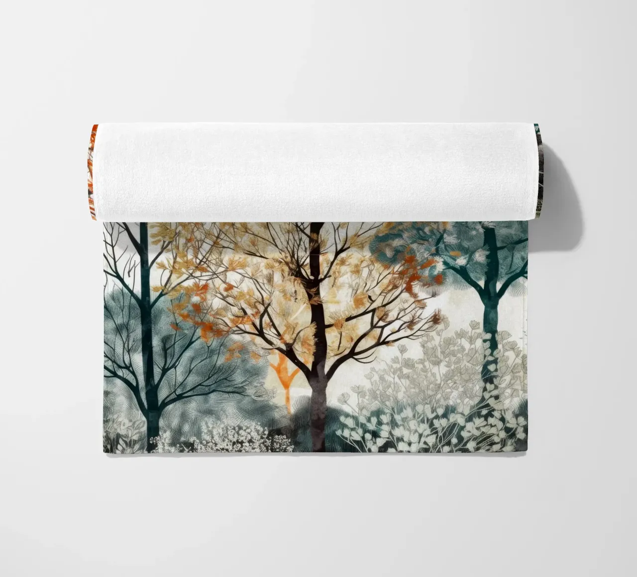 Trees strandhanddoek van Lionmixart