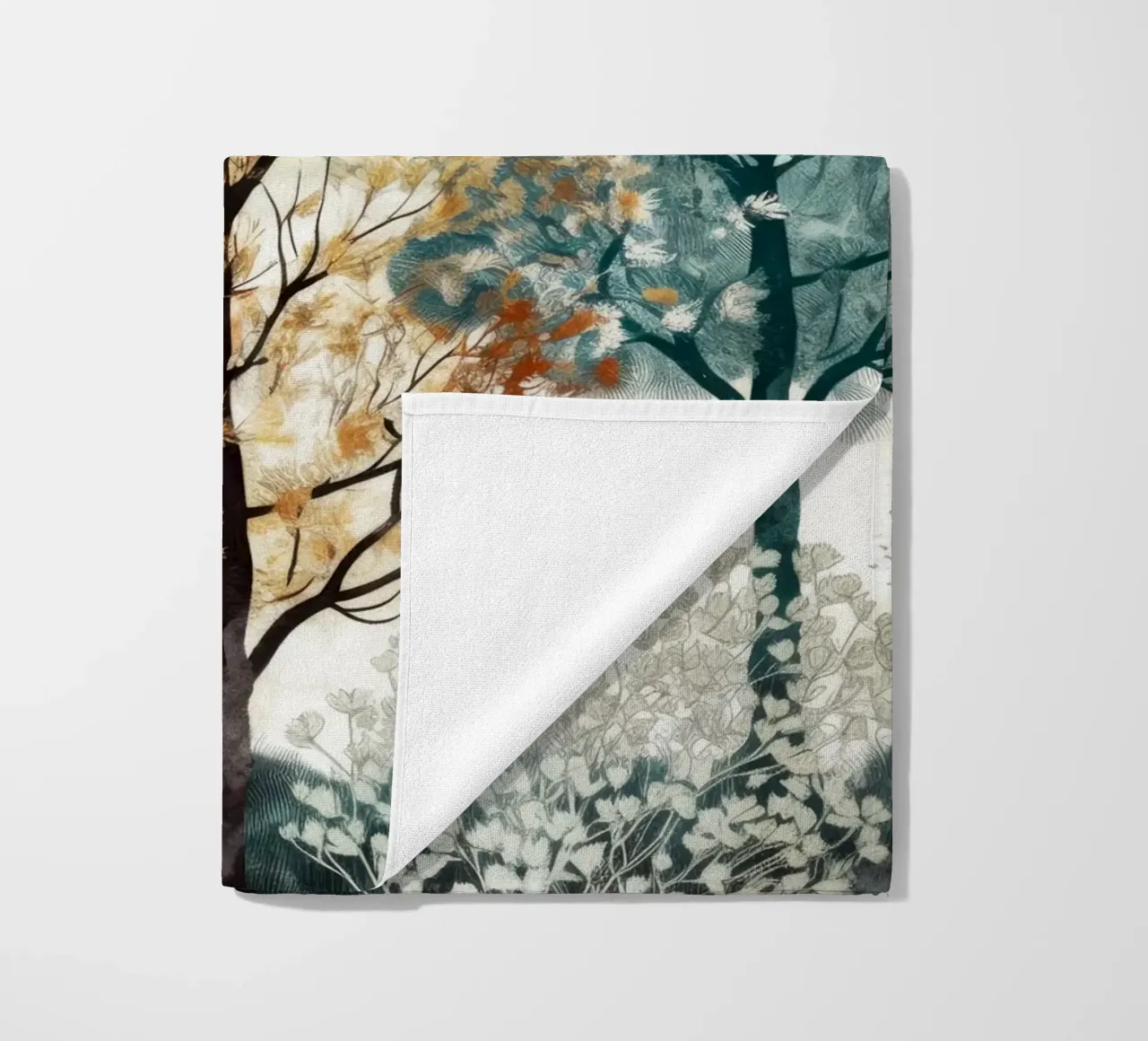 Trees strandhanddoek van Lionmixart