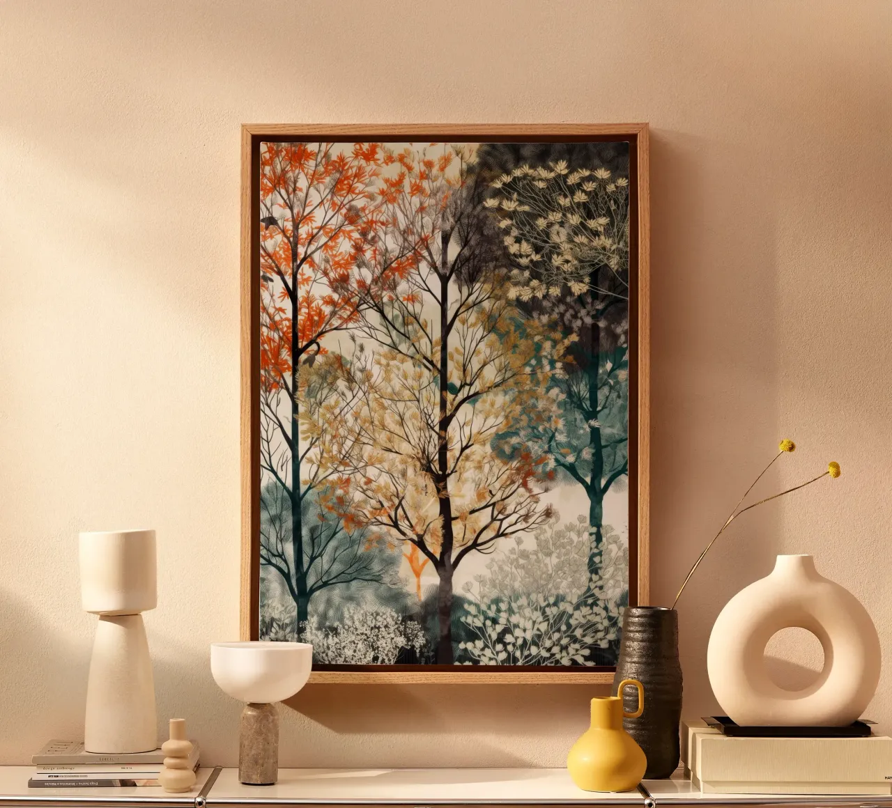 Trees canvas by Lionmixart