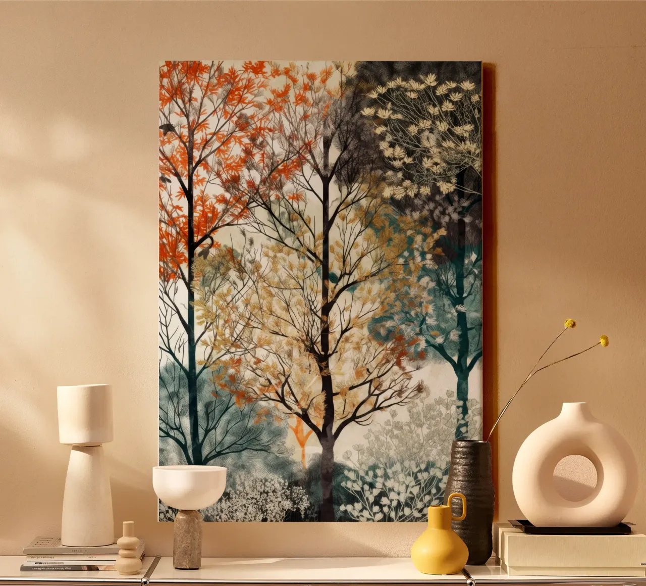 Trees canvas by Lionmixart
