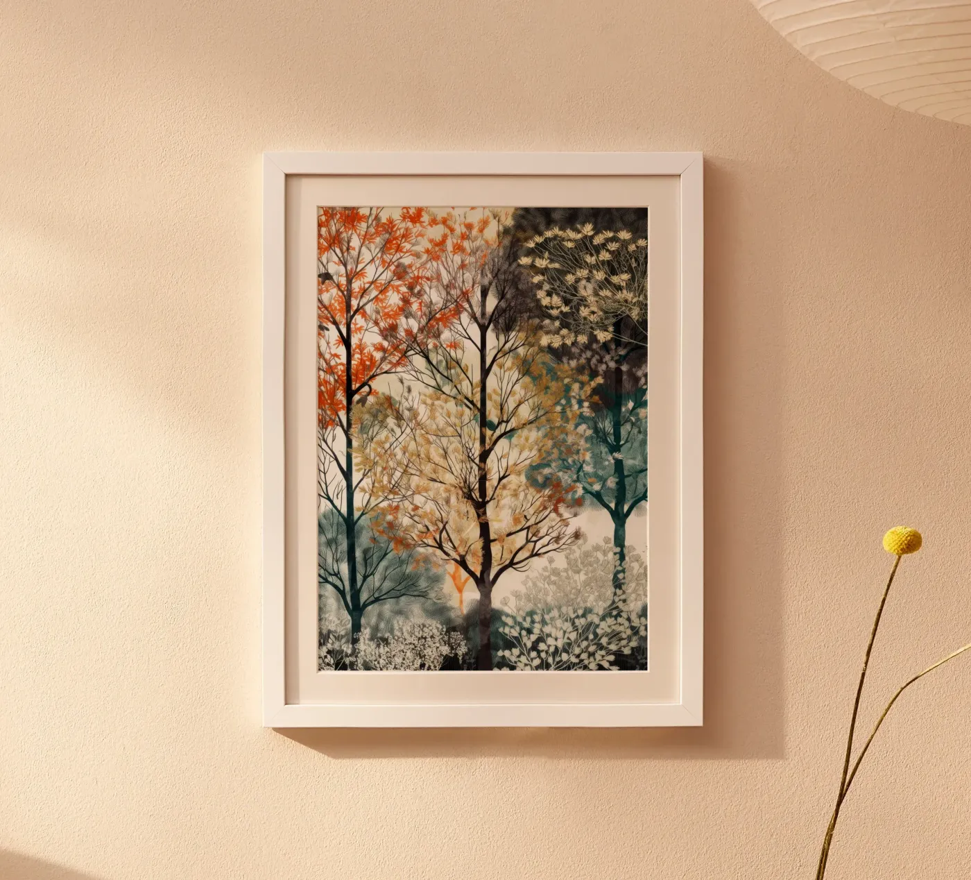Bomen poster van Lionmixart