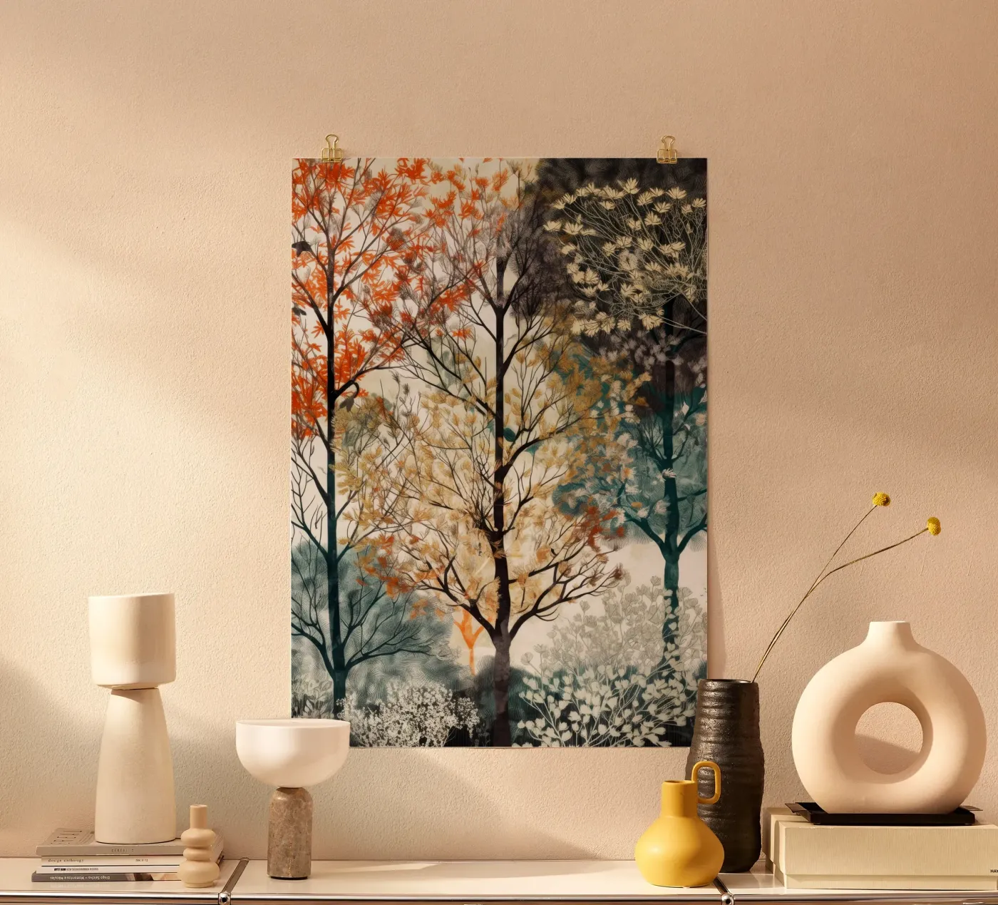 Trees Poster von Lionmixart