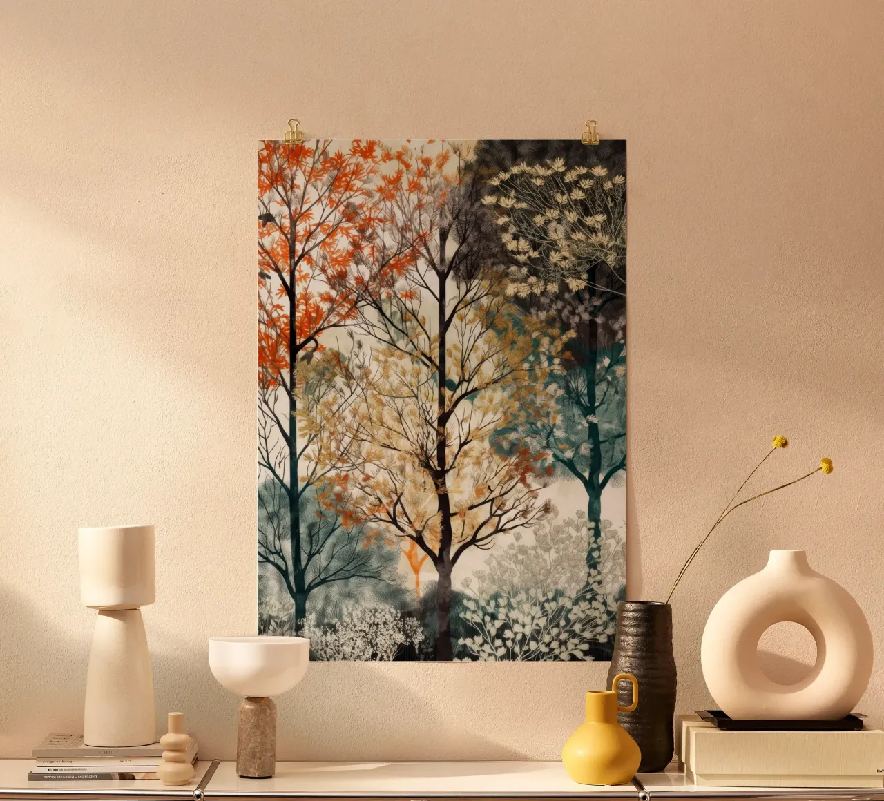 Trees poster by Lionmixart