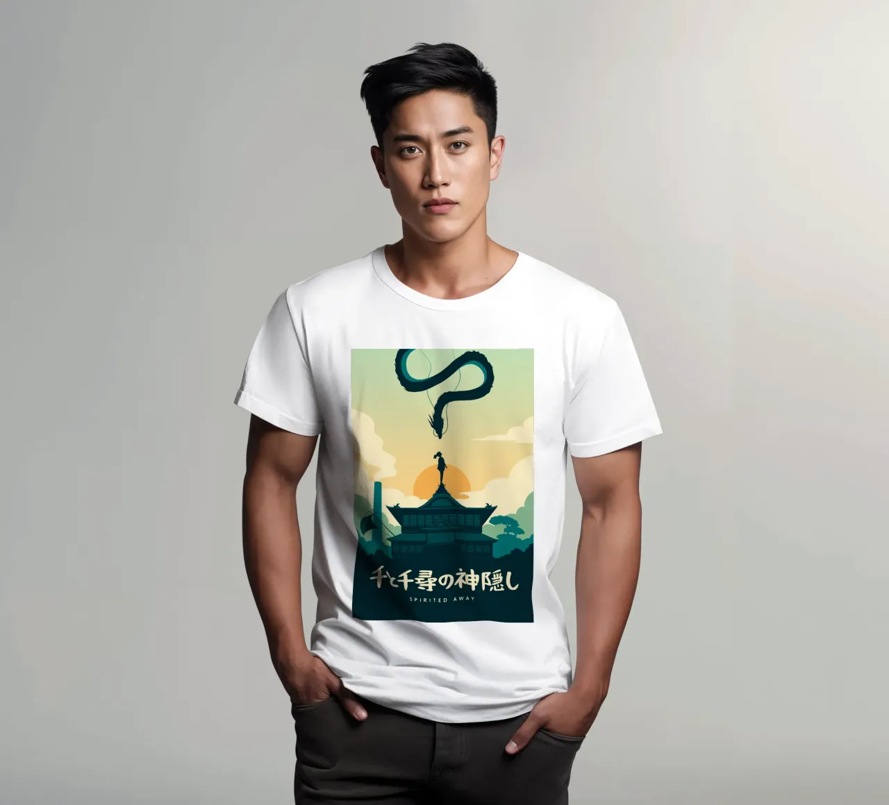Spirited Away t-shirt by Alice Slatera