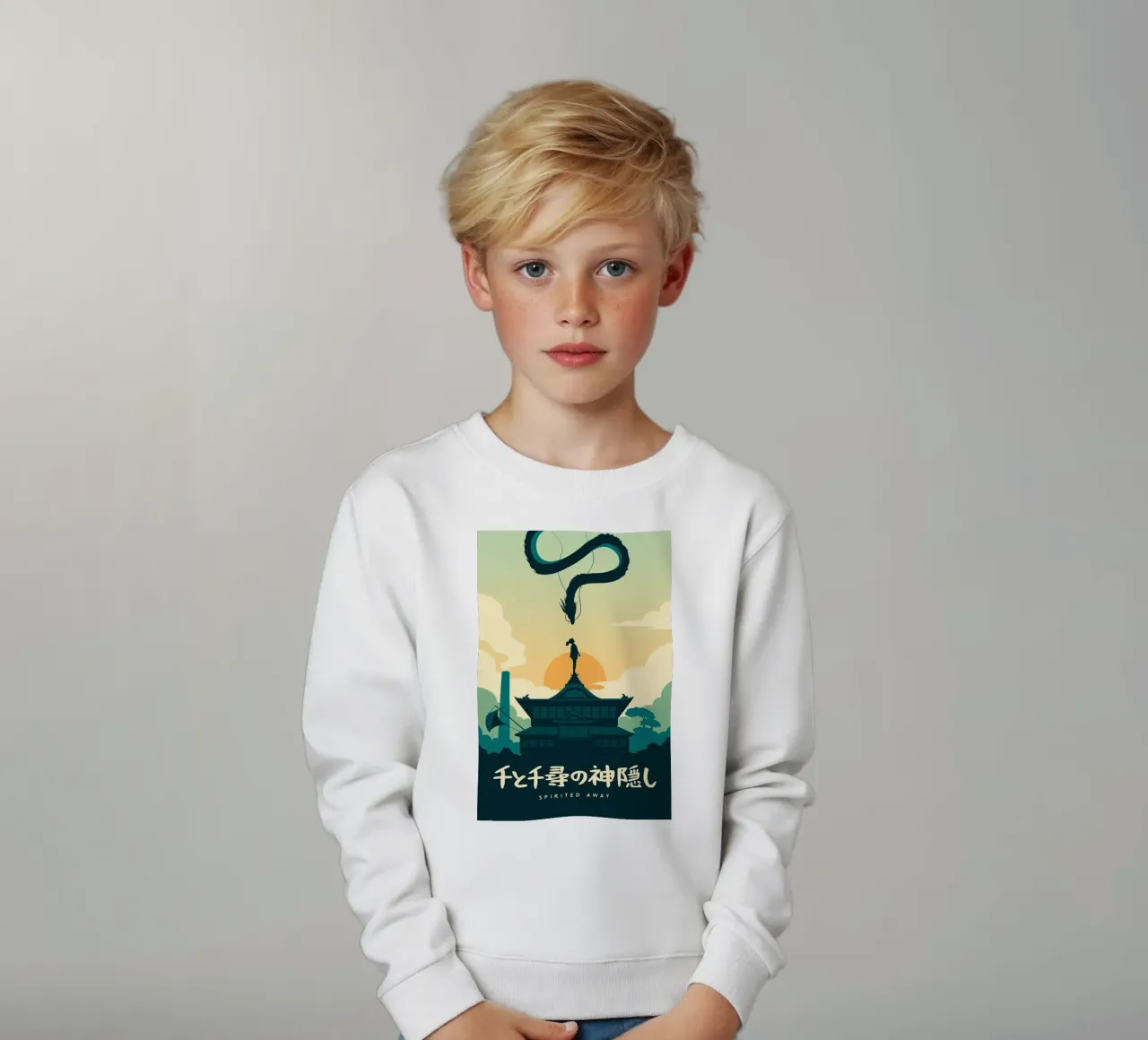 Spirited Away kids sweatshirt by Alice Slatera