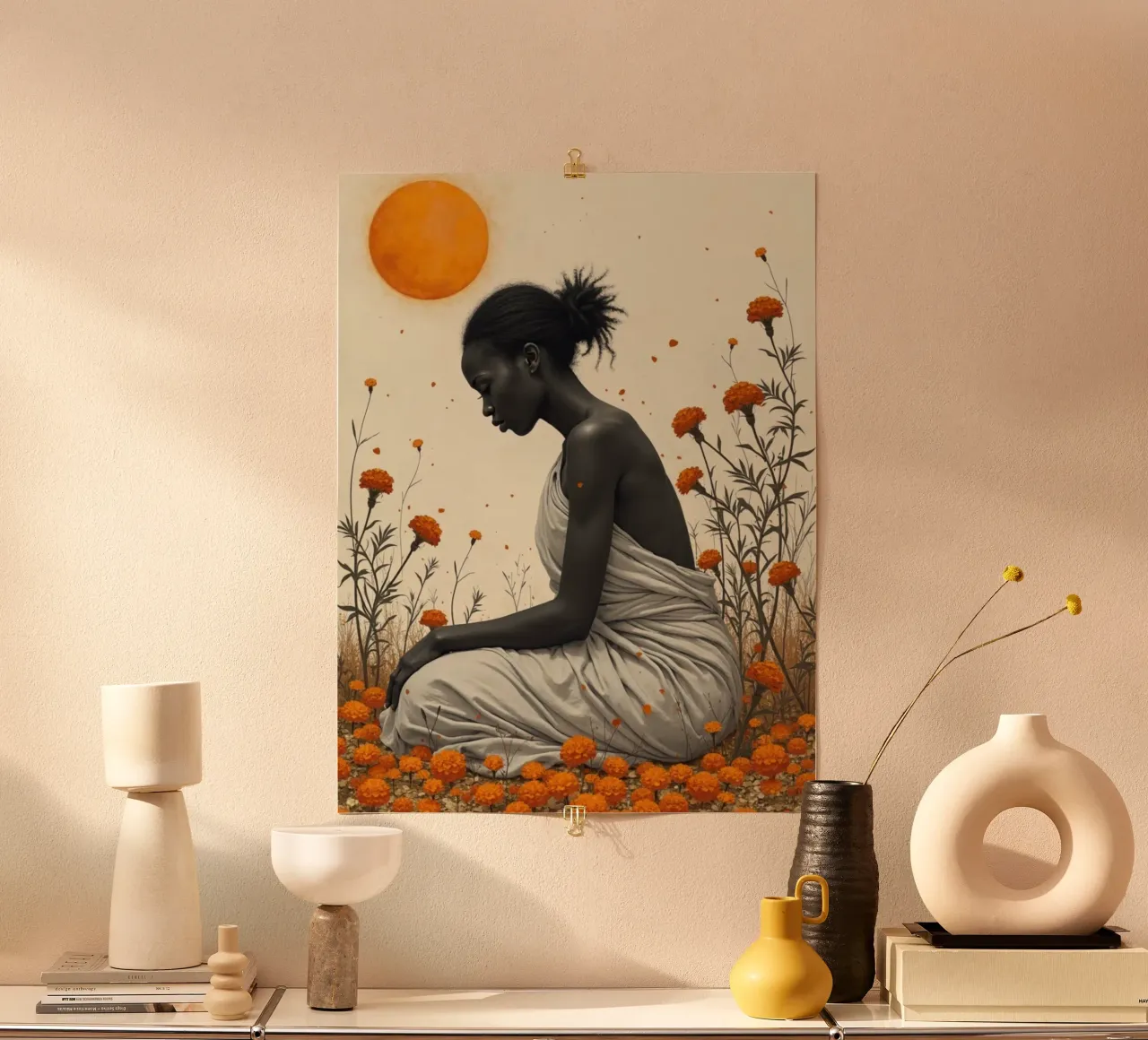 Figlie d'oro: Calendule che sussurrano poster da Dustlight Atelier