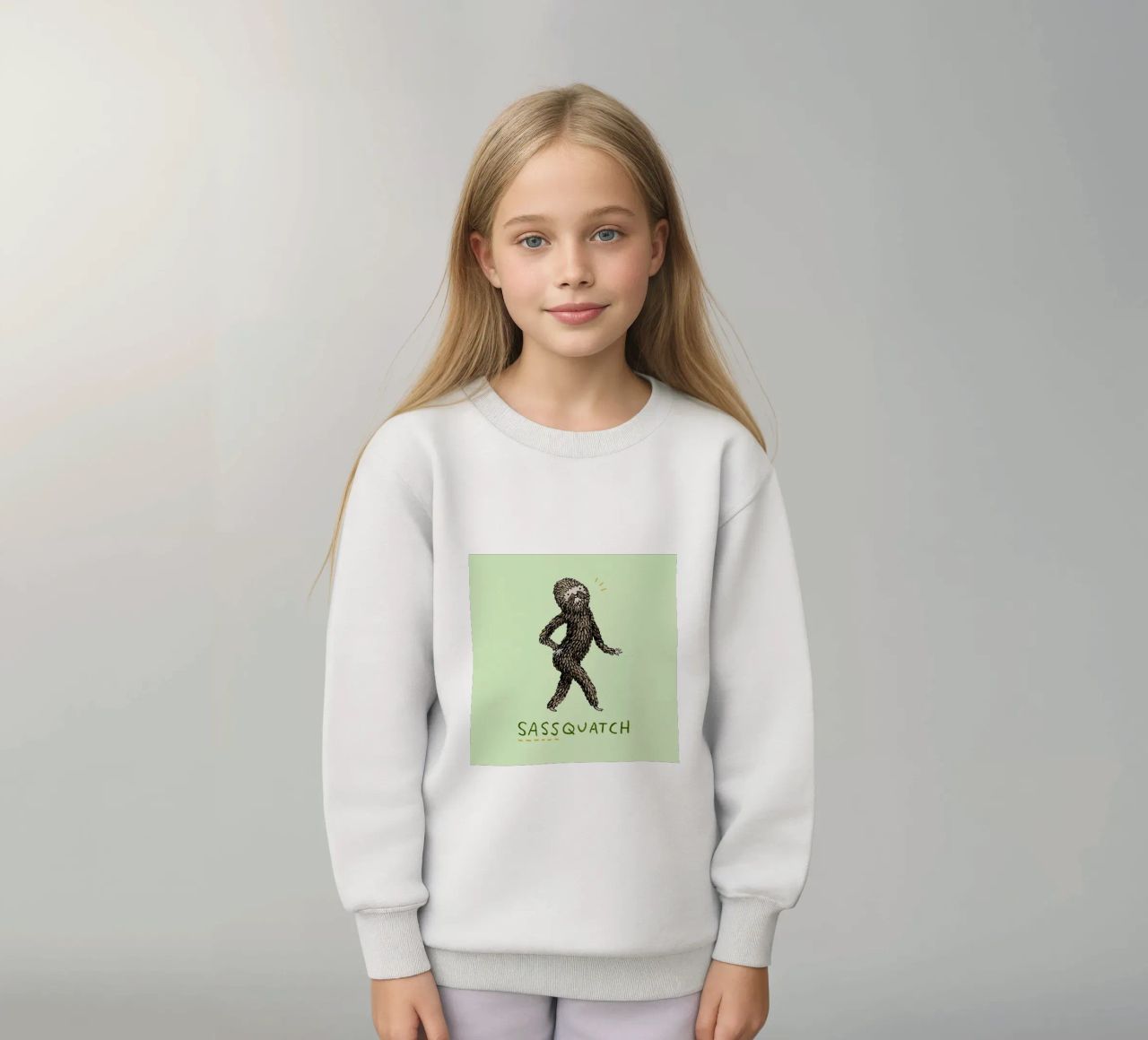 Sassquatch felpa bambino da Sophie Corrigan