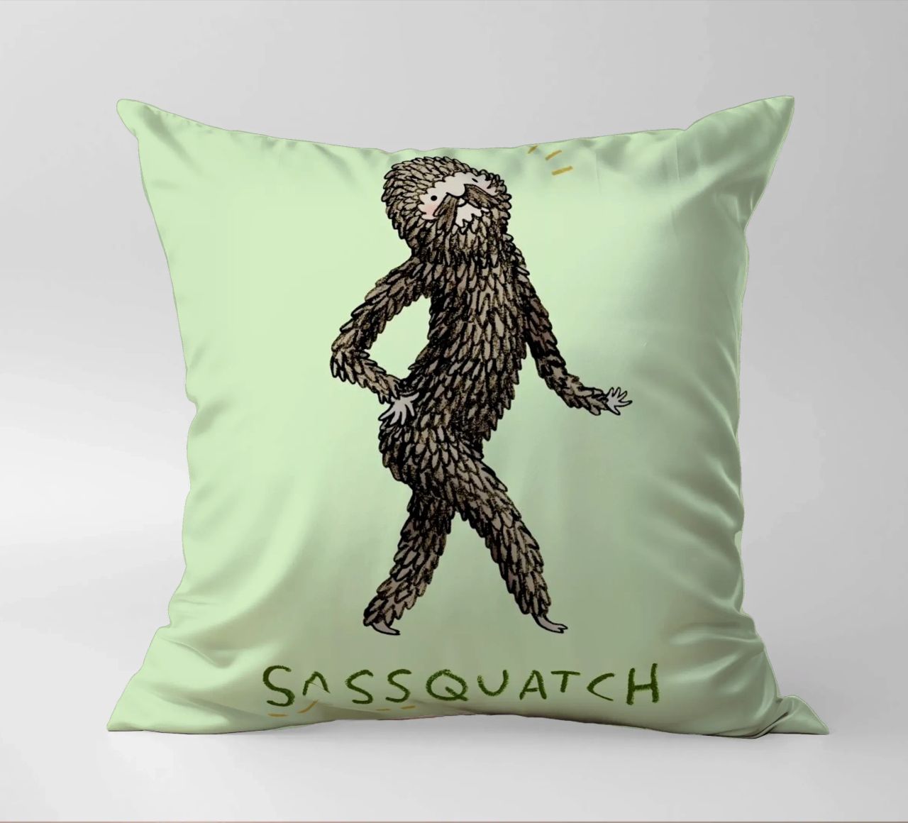 Sassquatch cuscino da Sophie Corrigan