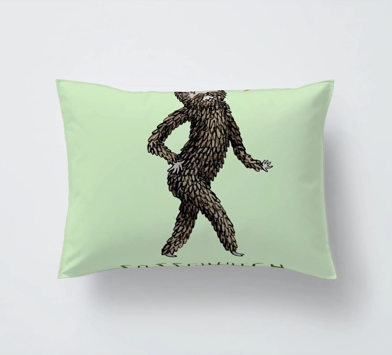 Sassquatch cuscino da Sophie Corrigan