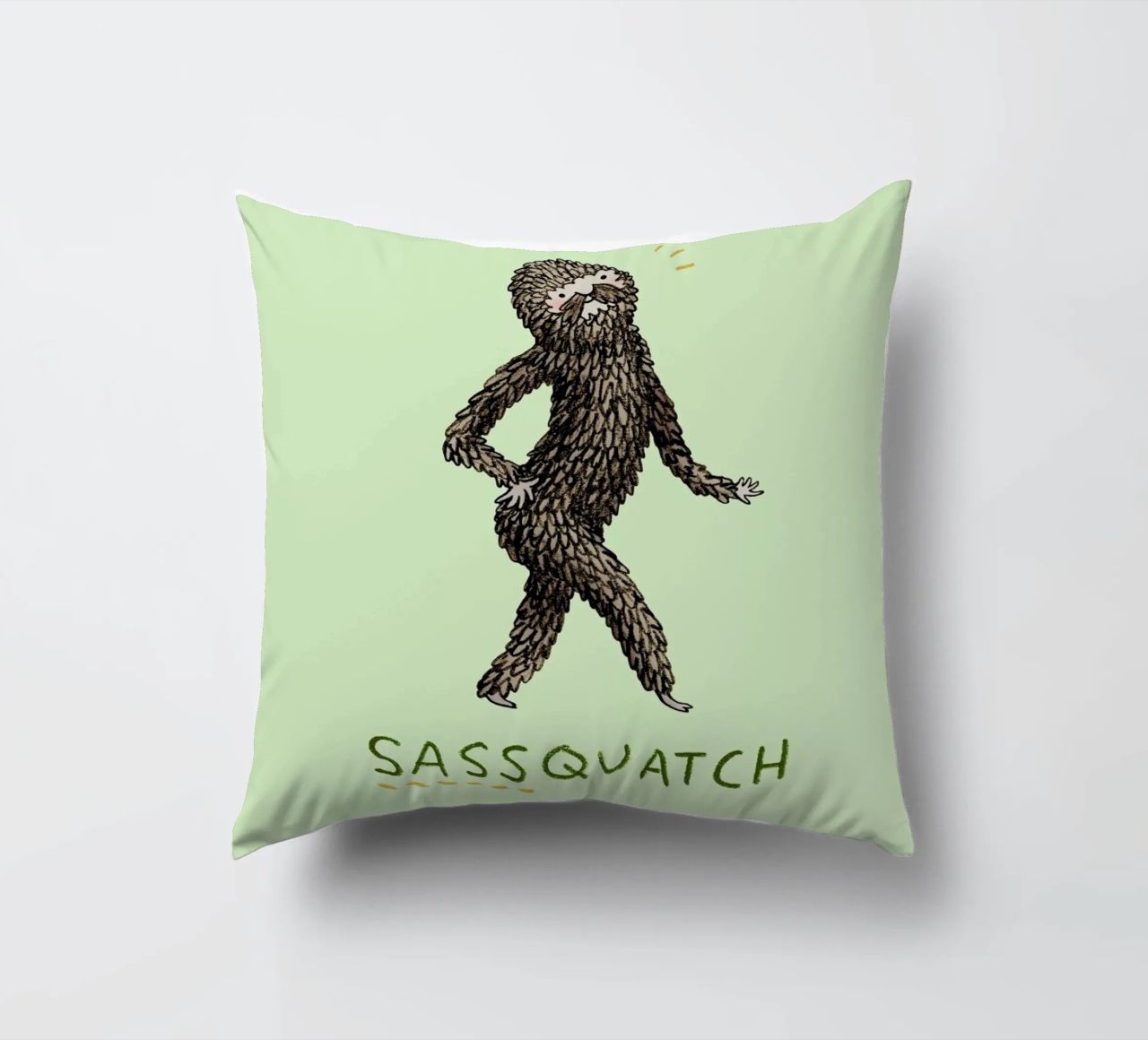 Sassquatch cuscino da Sophie Corrigan