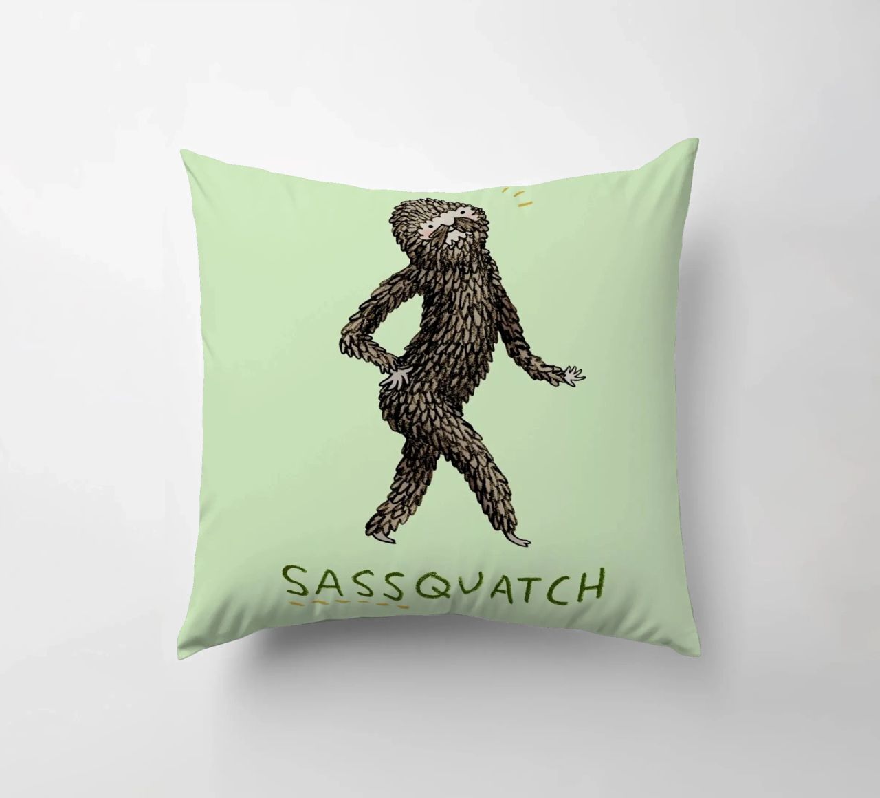 Sassquatch cuscino da Sophie Corrigan