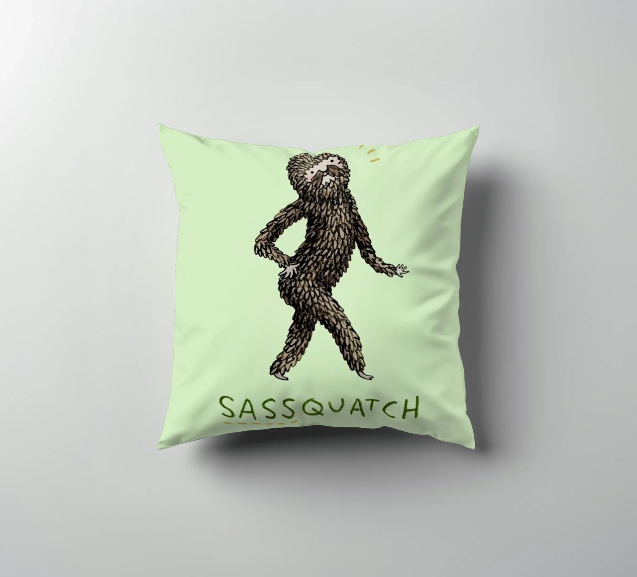 Sassquatch cuscino da Sophie Corrigan