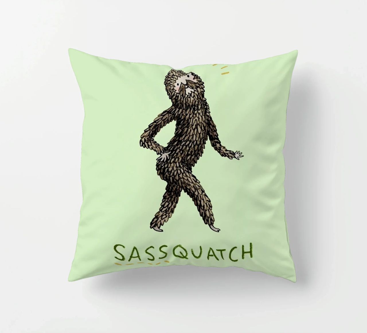 Sassquatch cuscino da Sophie Corrigan
