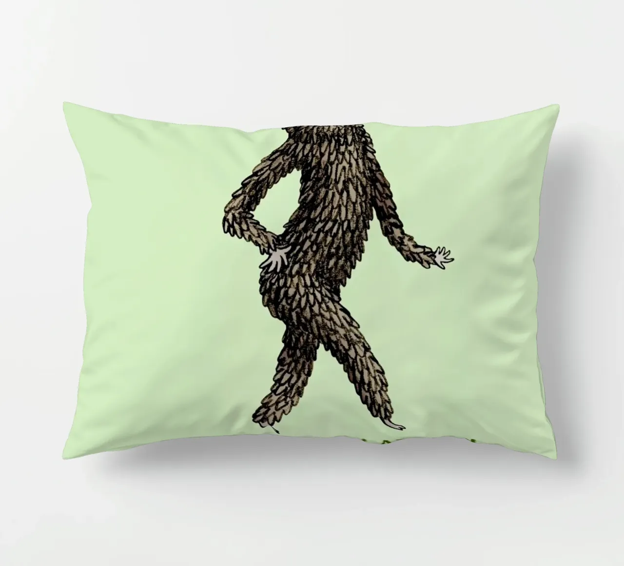 Sassquatch decorative cushion by Sophie Corrigan