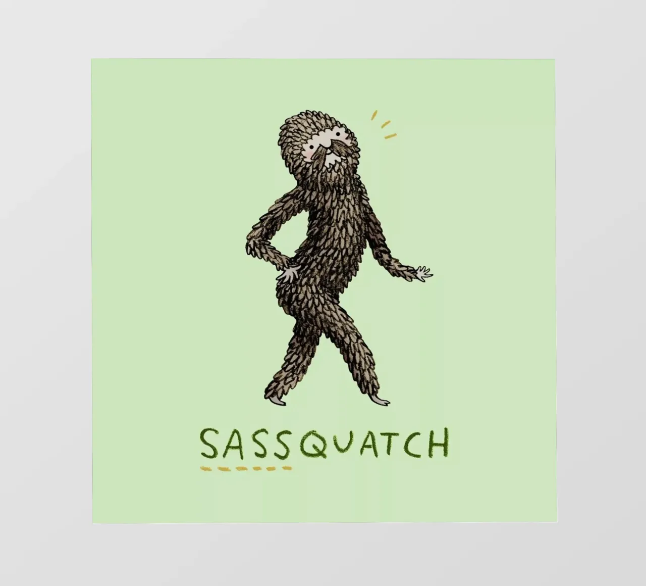 Sassquatch telo in pvc da Sophie Corrigan