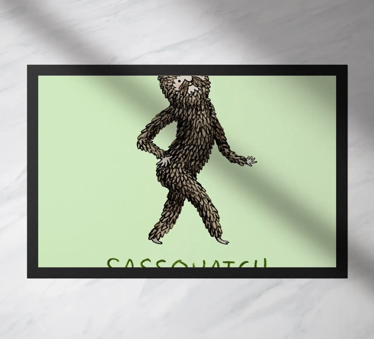 Sassquatch doormat by Sophie Corrigan