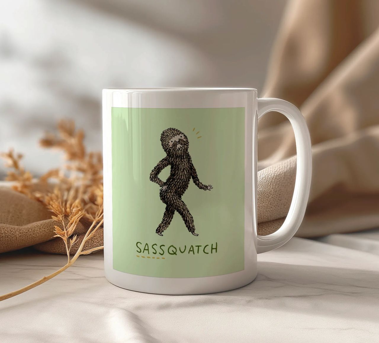 Sassquatch tazza in ceramica da Sophie Corrigan