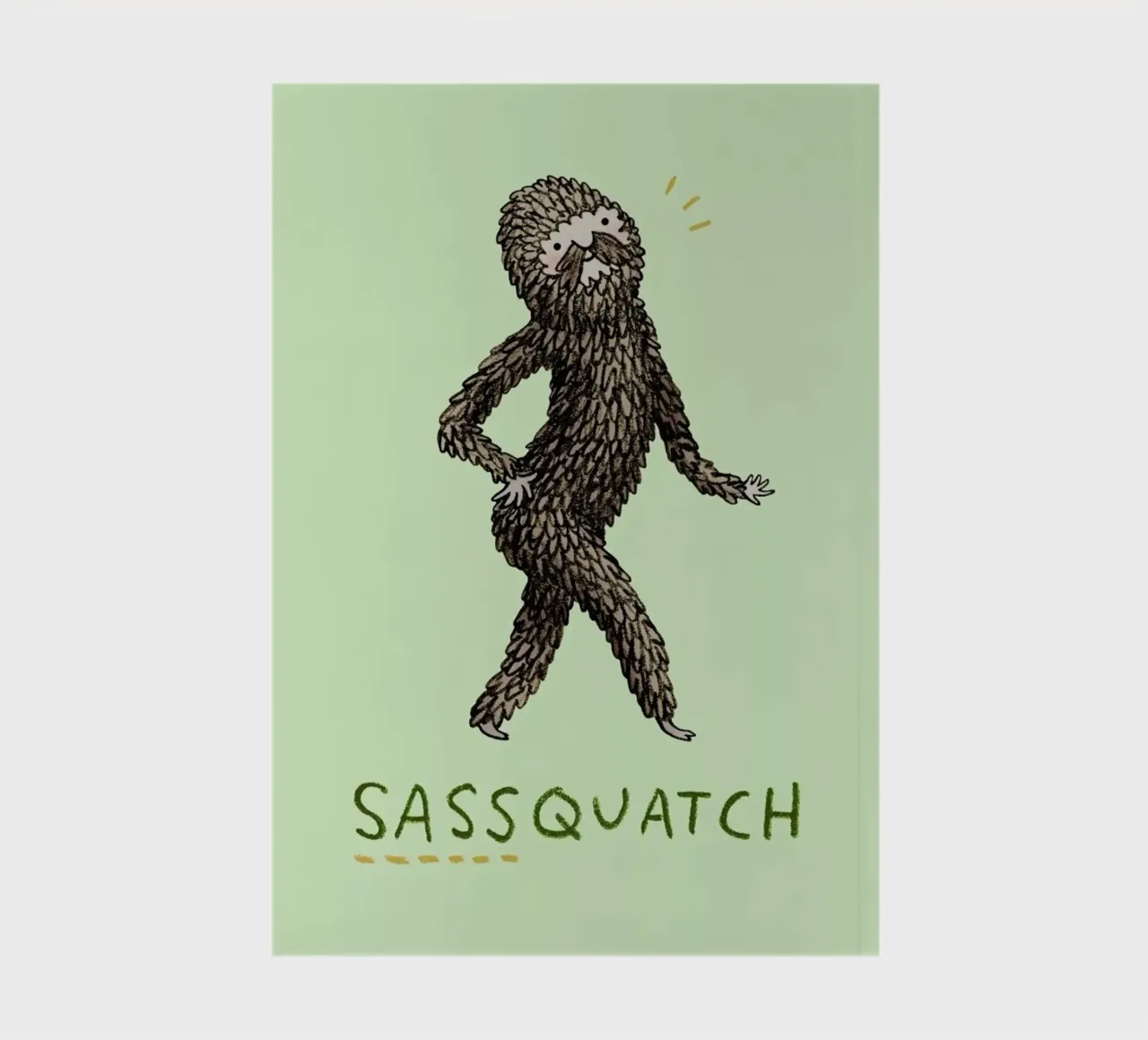 Sassquatch notebook by Sophie Corrigan