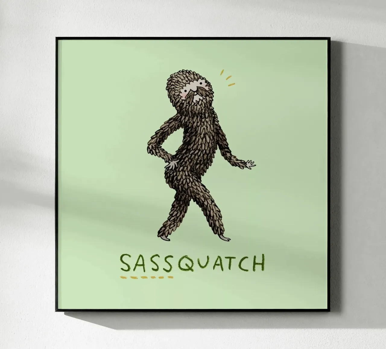 Sassquatch plexiglass da Sophie Corrigan
