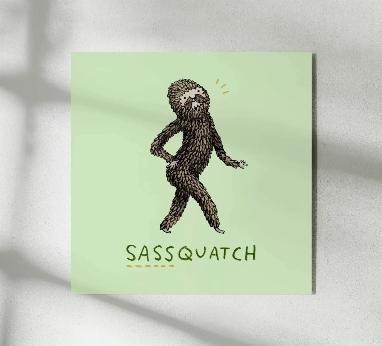 Sassquatch plexiglass da Sophie Corrigan