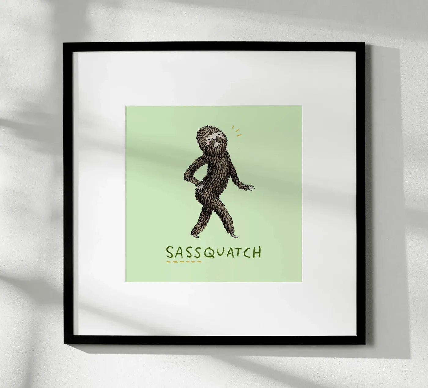 Sassquatch Poster von Sophie Corrigan