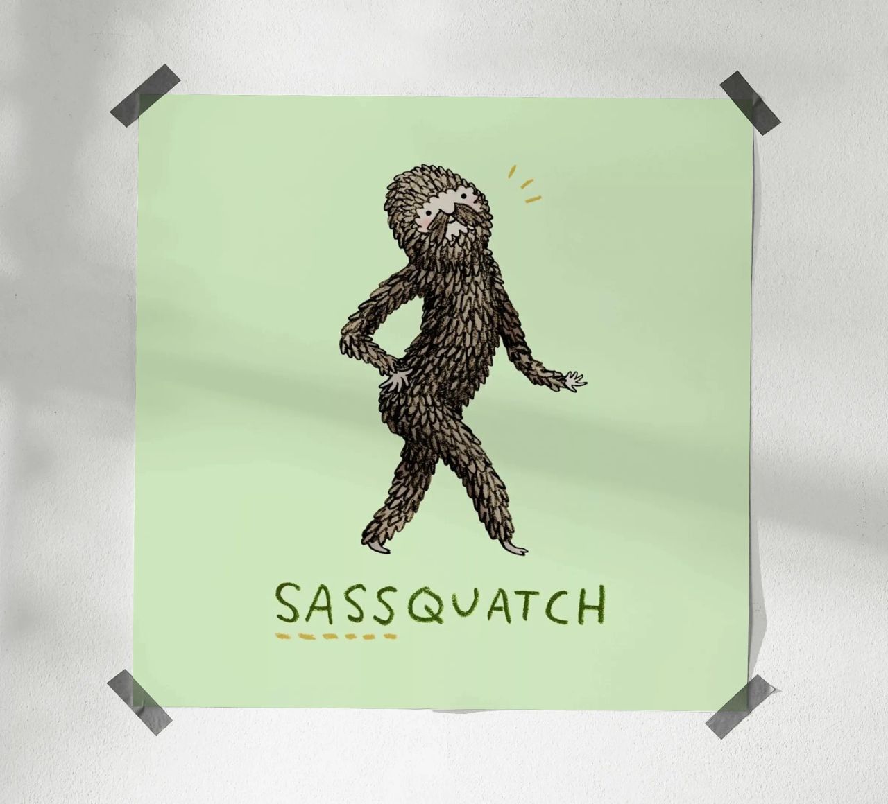 Sassquatch carta hahnemühle da Sophie Corrigan