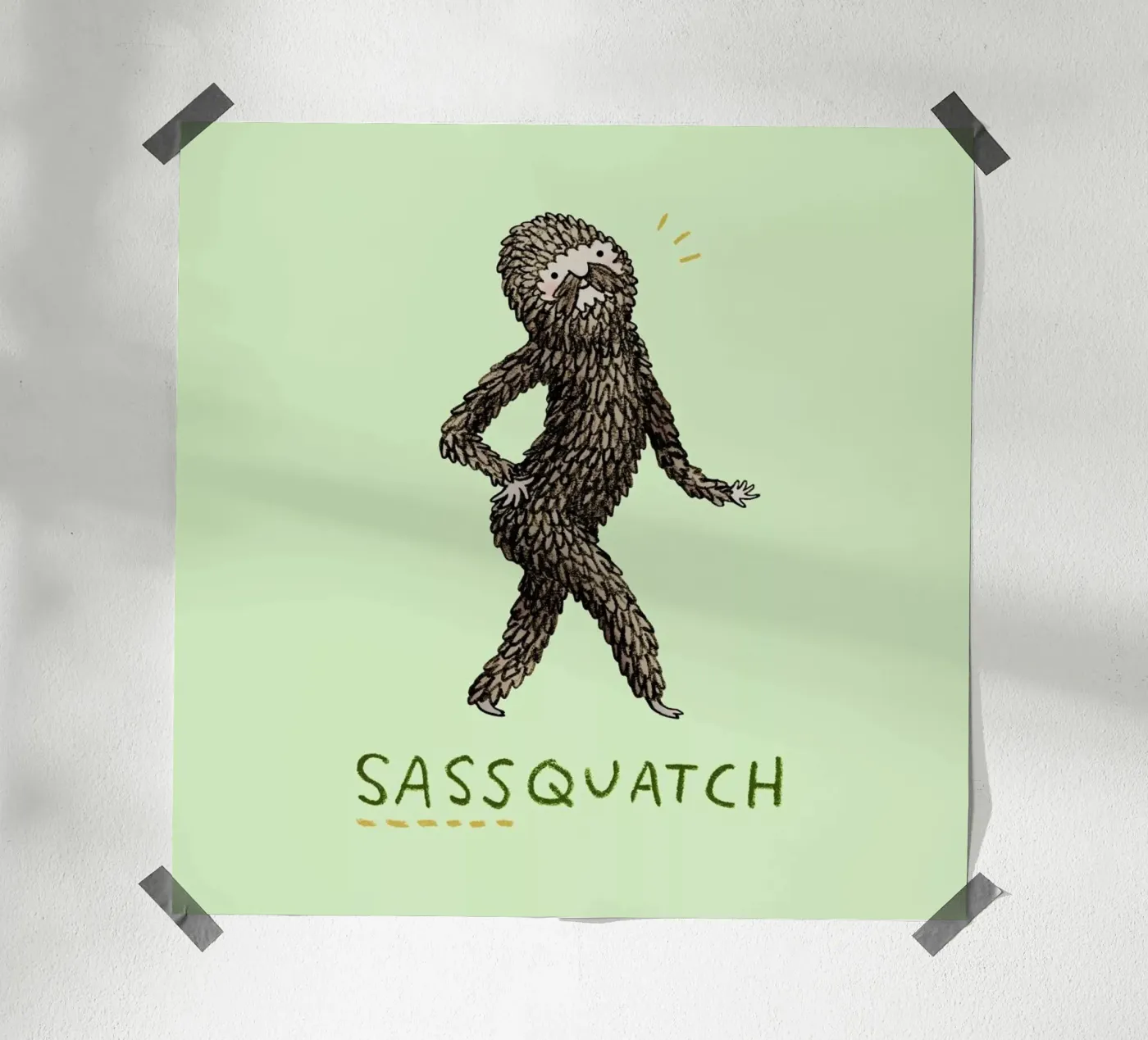 Sassquatch Poster von Sophie Corrigan