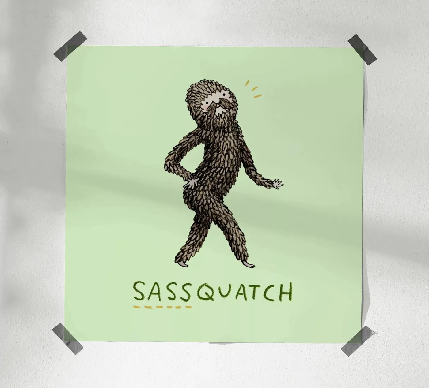 Sassquatch poster da Sophie Corrigan