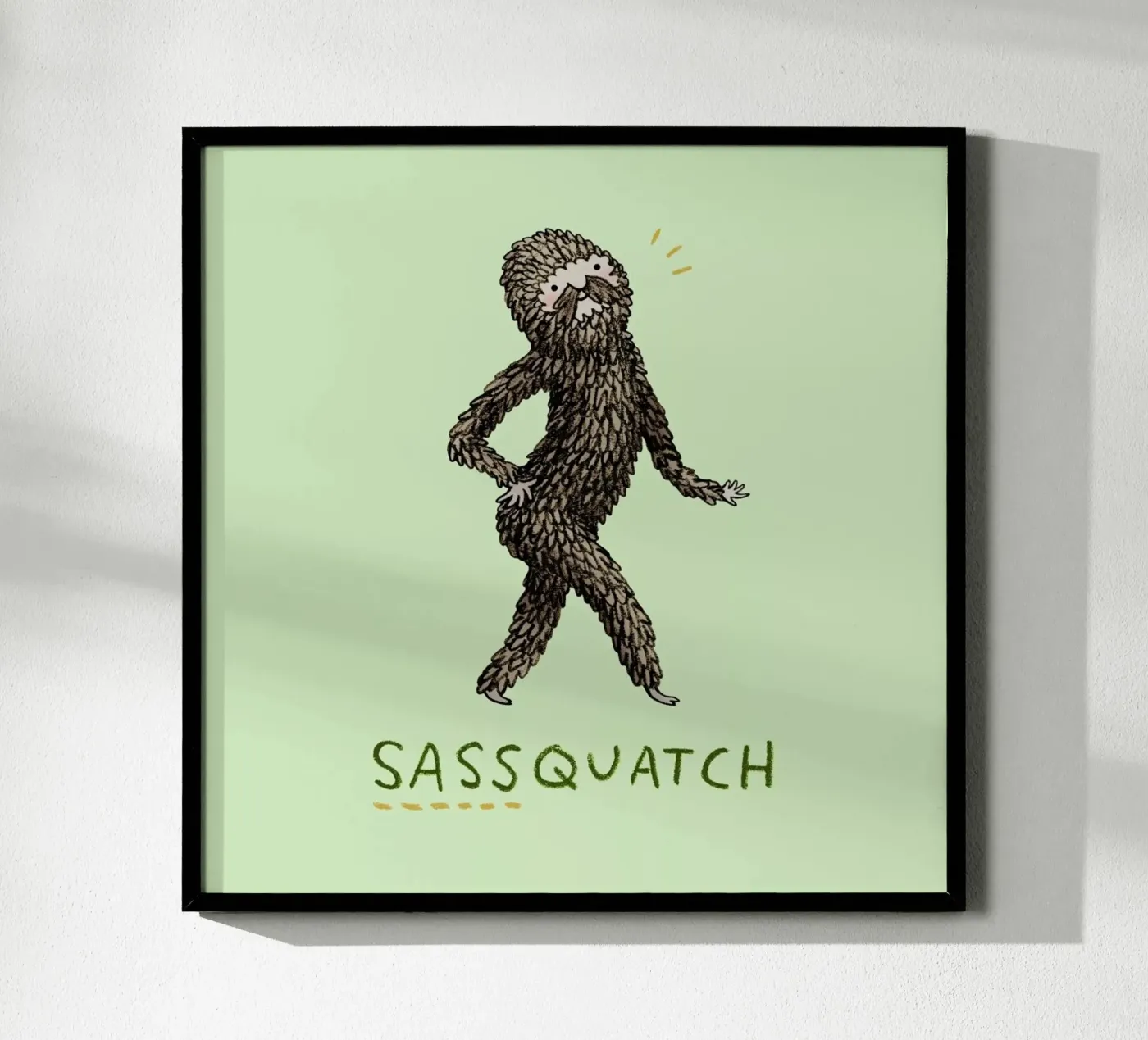 Sassquatch Poster von Sophie Corrigan