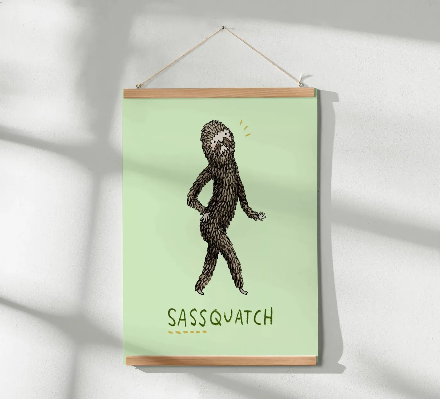 Sassquatch Poster von Sophie Corrigan