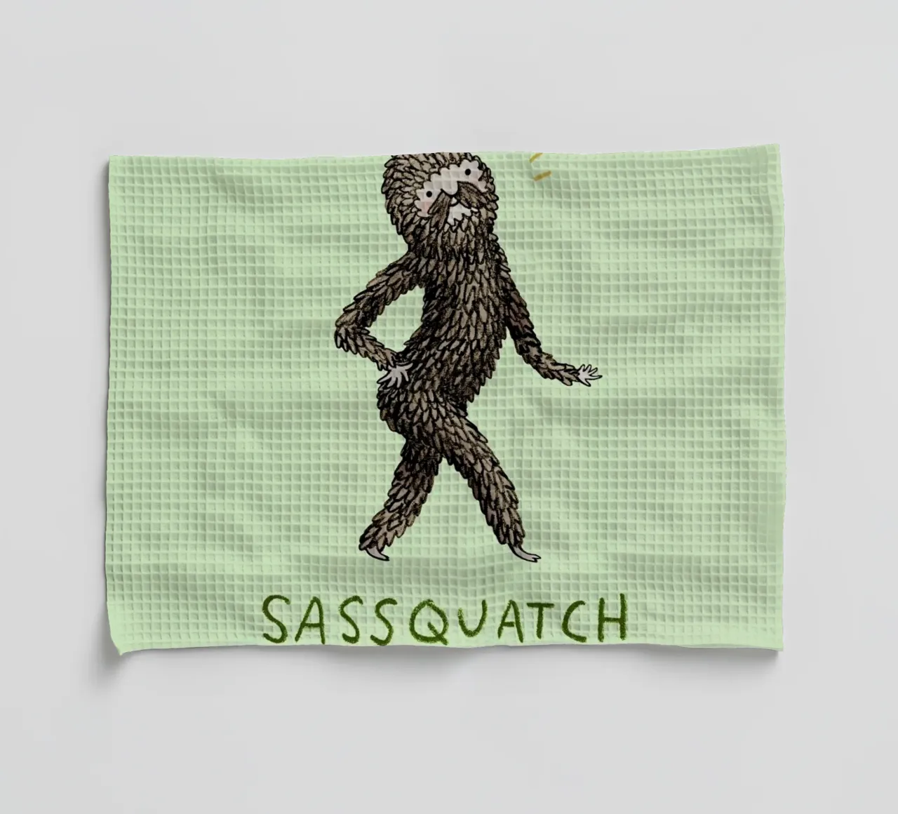 Sassquatch canovaccio da cucina da Sophie Corrigan