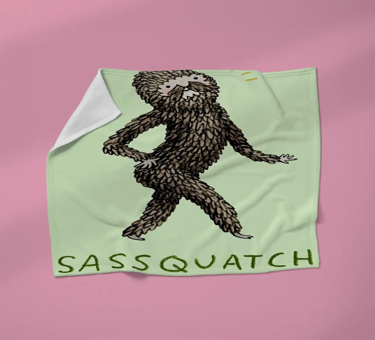 Sassquatch manta de franela de Sophie Corrigan