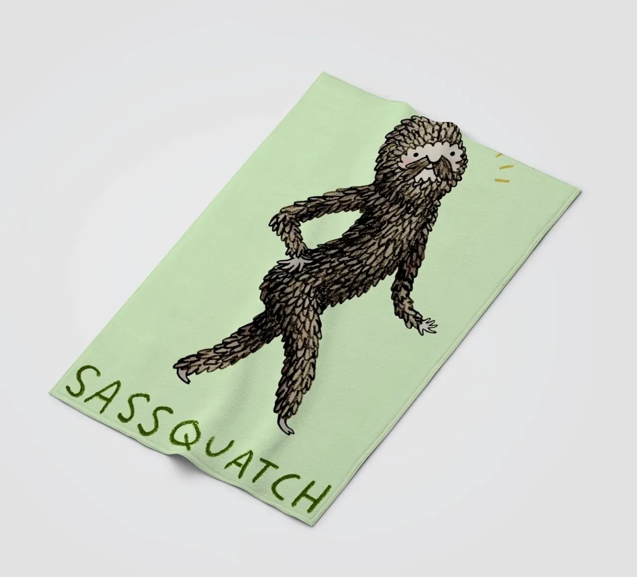 Sassquatch manta de franela de Sophie Corrigan