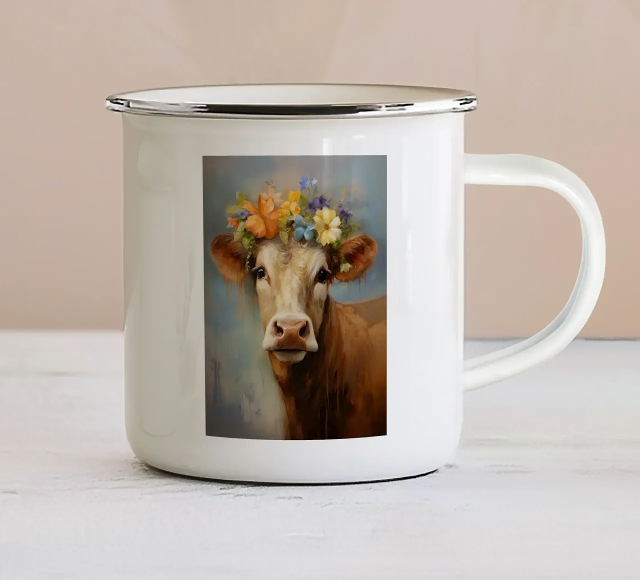 Arte da parete di Imagine tazza in smalto da Imagine