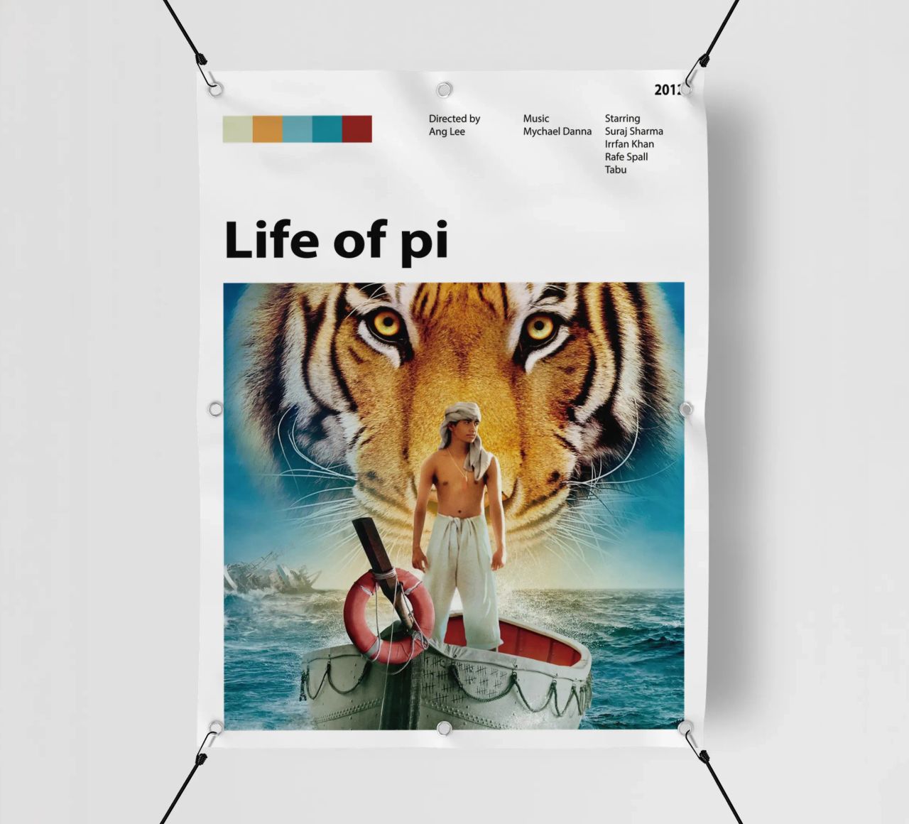 Vita di Pi telo in pvc da The Movie Wall