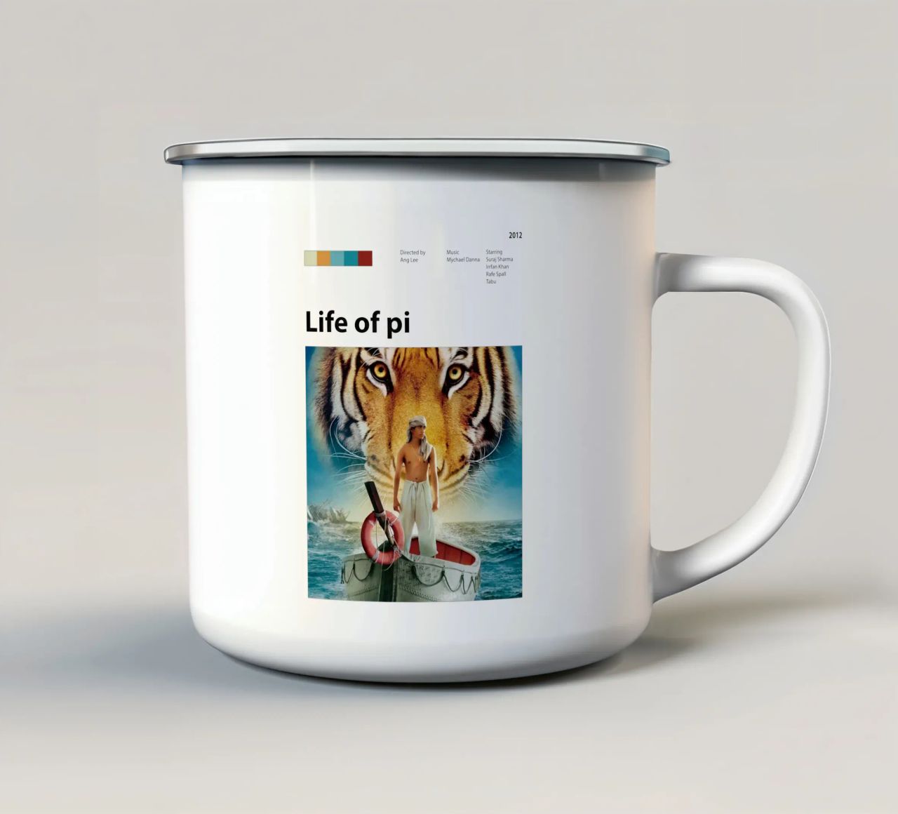 Vita di Pi tazza in smalto da The Movie Wall