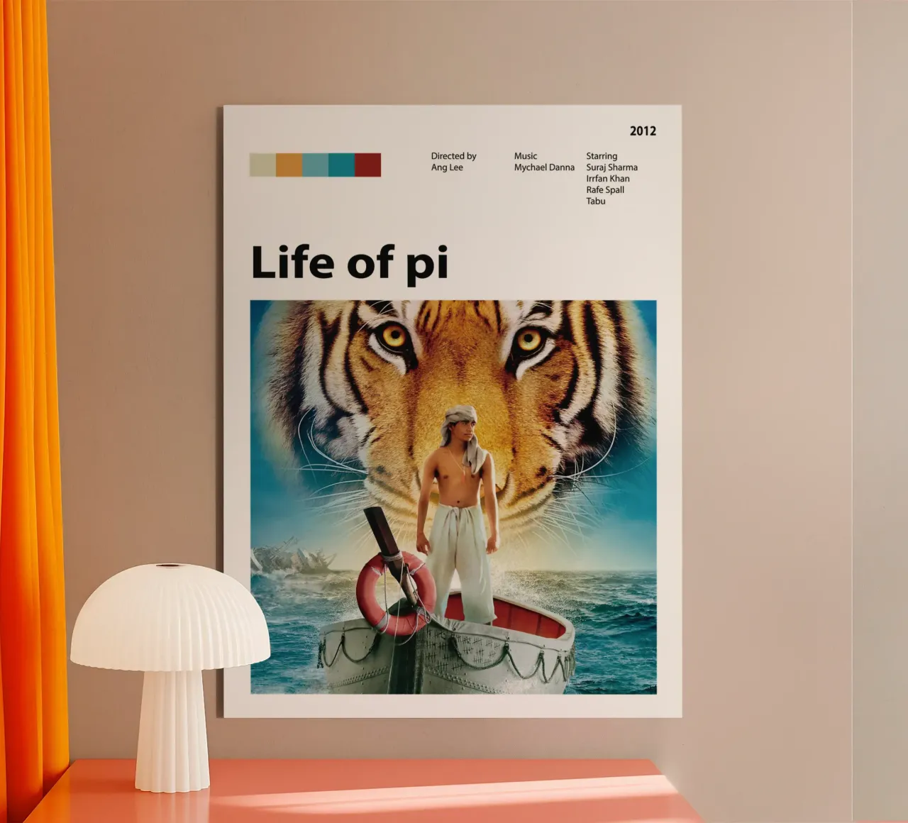 Vita di Pi alluminio dibond da The Movie Wall