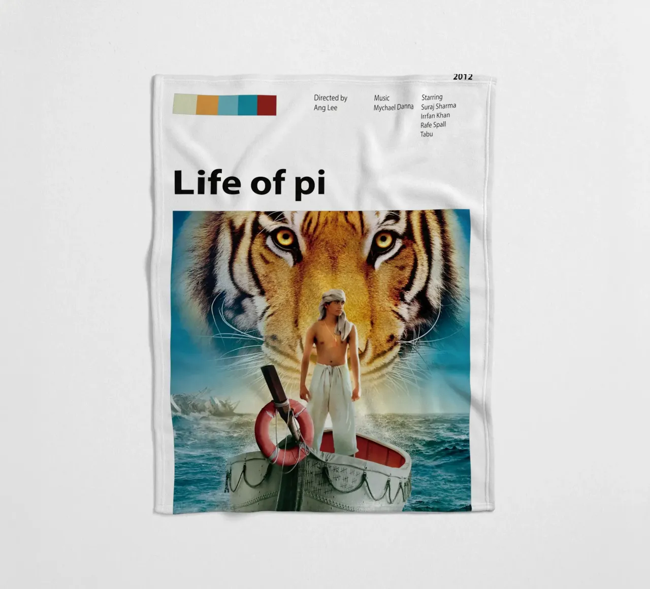 Vita di Pi coperta in pile da The Movie Wall