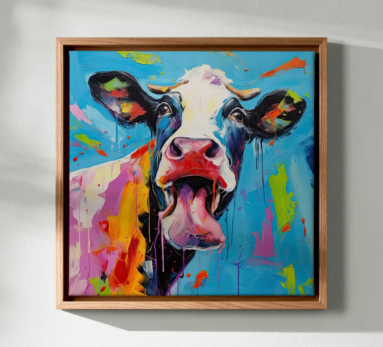 Muurkunst van Imagine canvas met Baklijst van Imagine