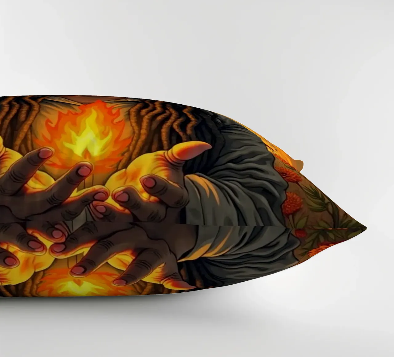 Figlie d'oro: L'abbraccio di Ember cuscino da Dustlight Atelier