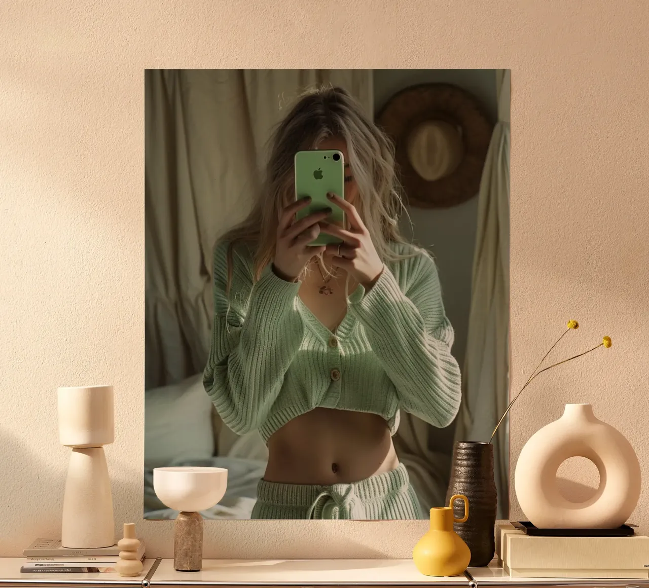 Riverbero di menta poster da PhotoVibe Decor