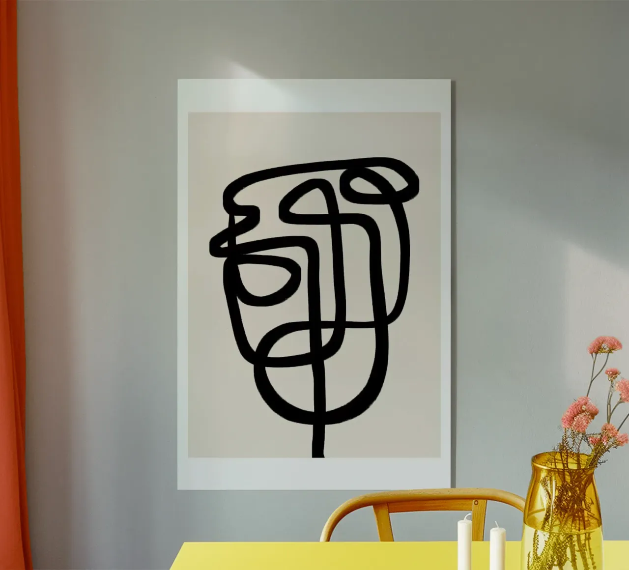 Abstract Face plexiglass da Mottos by Sinan Saydik