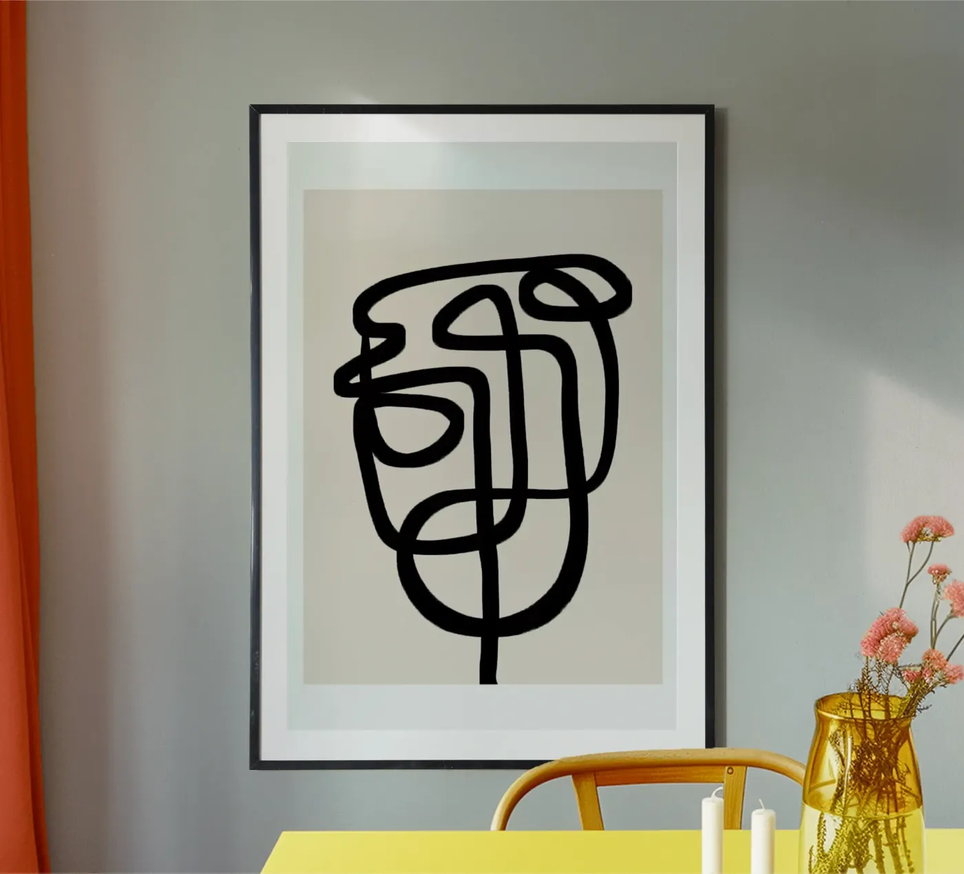 Abstract Face poster de Mottos by Sinan Saydik