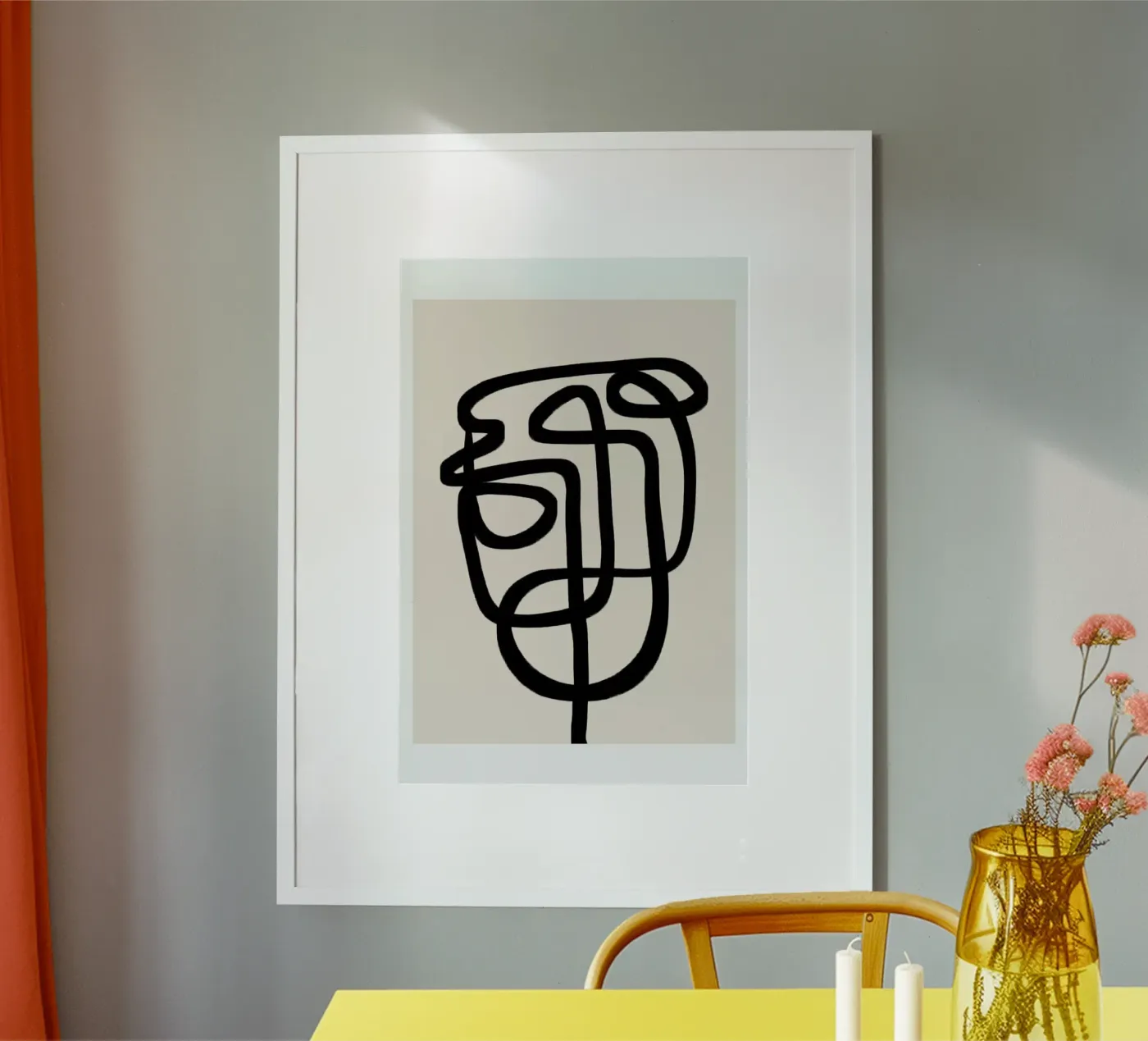 Abstract Face poster de Mottos by Sinan Saydik